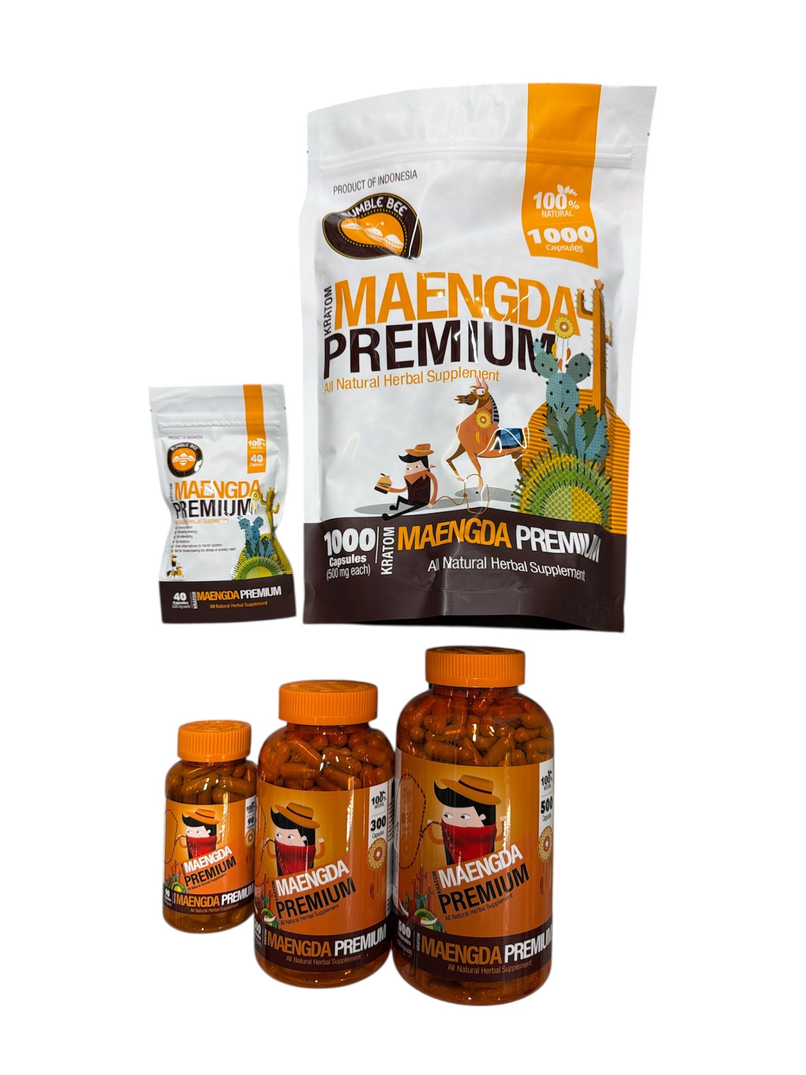 Bumble Bee Kratom Capsules Maengda Premium