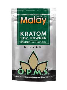Green-Malay-OPMS-Kratom-Silver-Powder-1oz-Bag