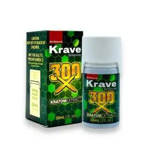 Krave Kratom Extract 300X - 30ml Liquid Shot