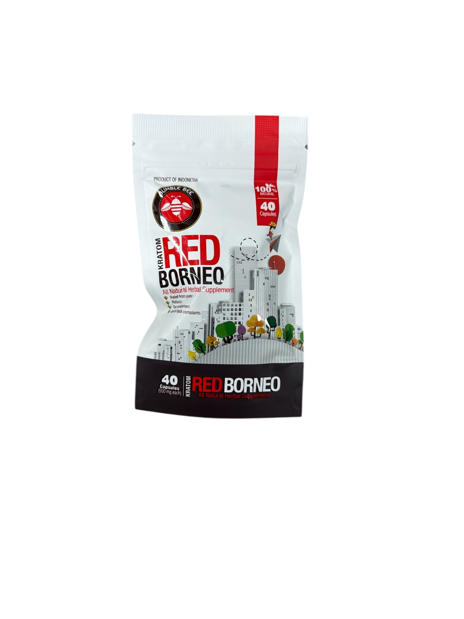 Bumble bee Kratom capsules Red Borneo