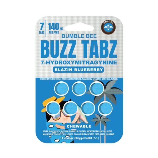 Bumblebee buzztabz 20mg blazin blueberry