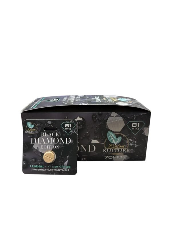 Kratom Kulture 7-Hydroxy 81mg Tablet Black Diamond Edition - Image 2