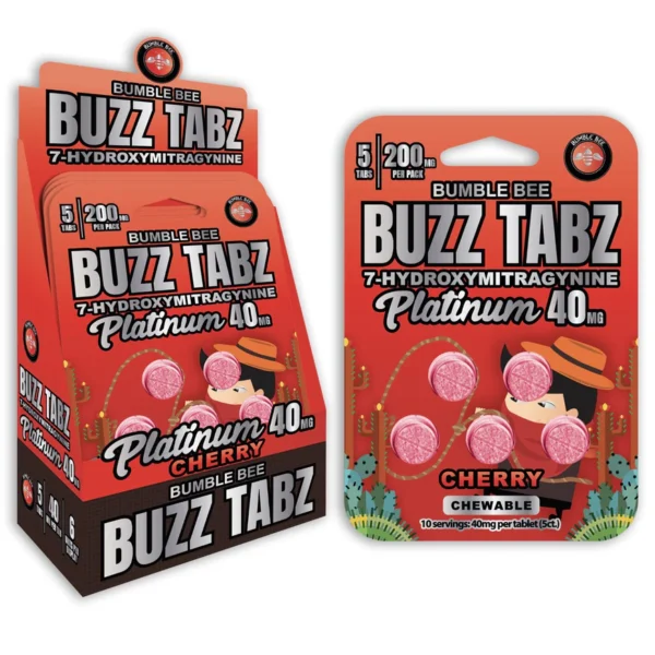 Bumblebee buzz tabz platinum 40mg cherry