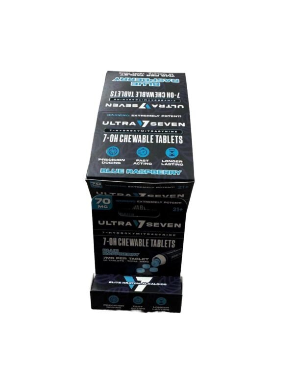 Ultra Seven 7-oh 70mg tablet blue raspberry